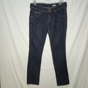 H&M &Sqin Ladies Low Waist Slim Denim Blue Jeans Size 31